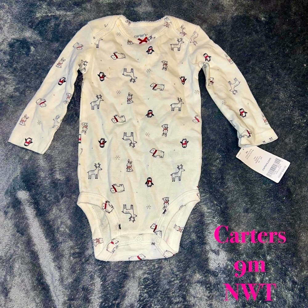 NWT 9m Carter’s Christmas body suit